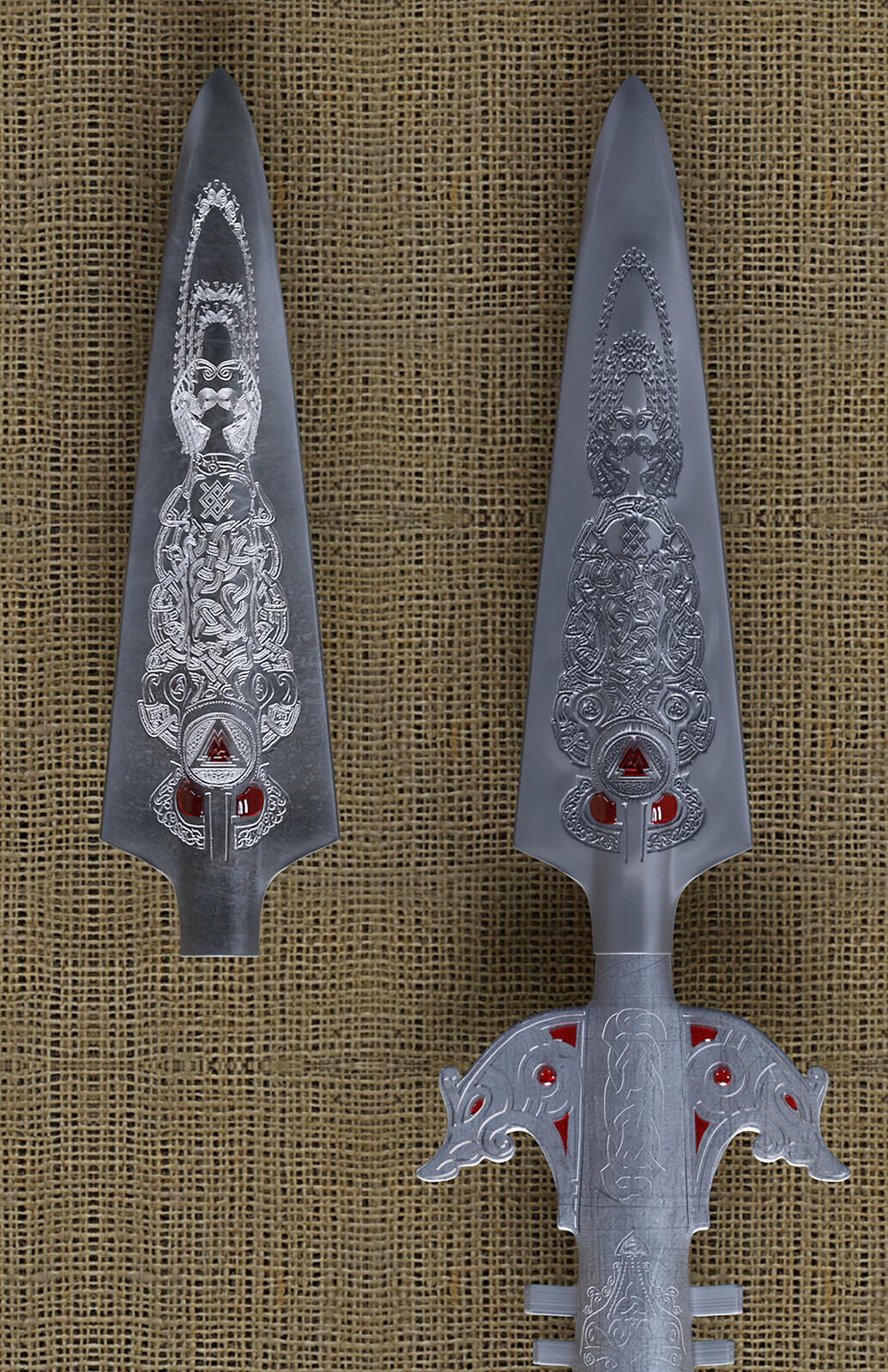 Odin's spear Gungnir concept art.