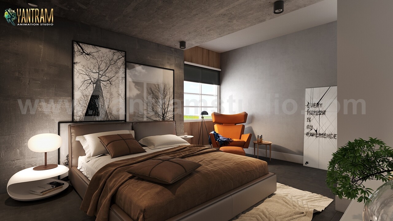 Artstation Modern Master Bedroom Design Concept With 3d