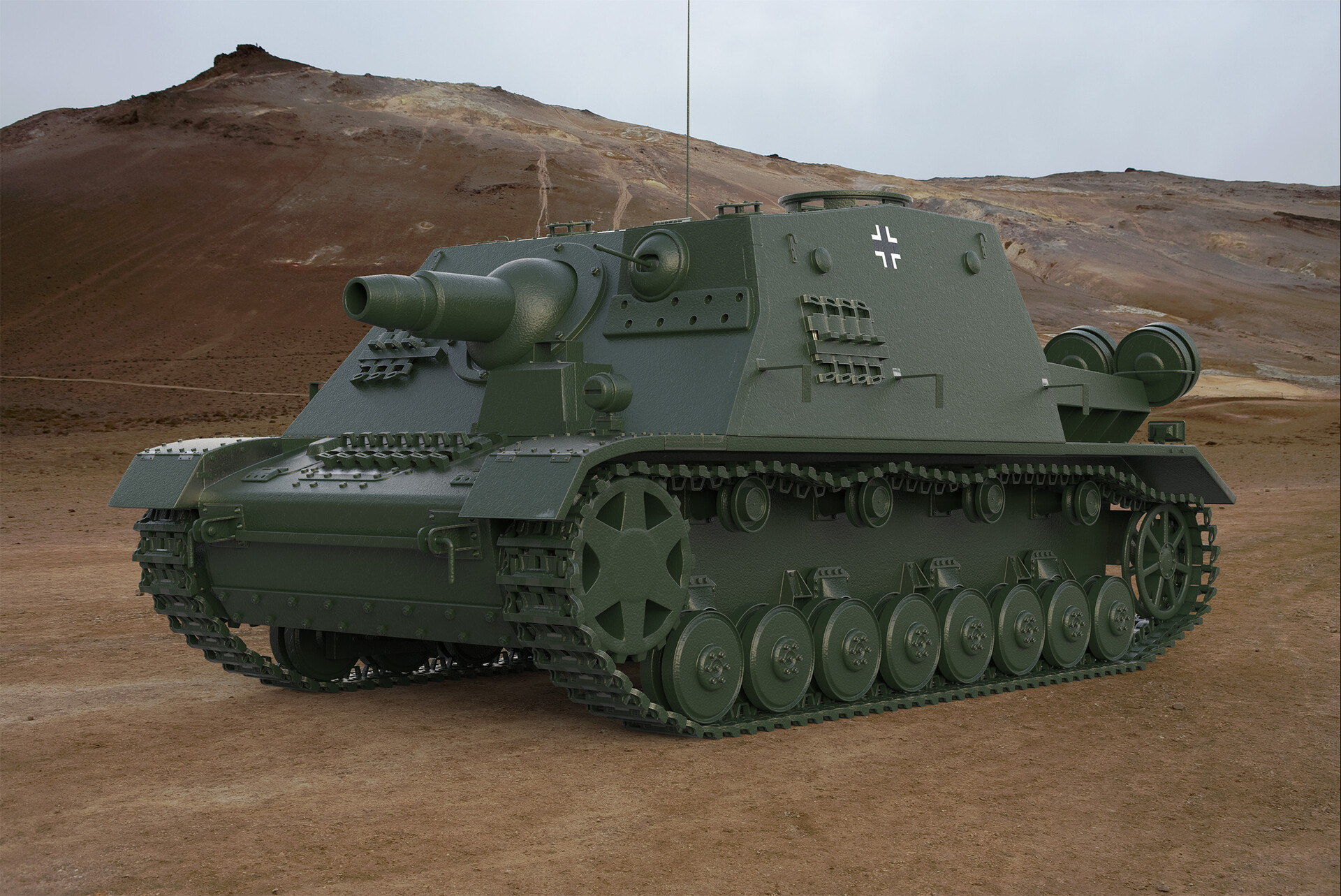 ArtStation - Brummbar Sturmtiger IV, scott bez