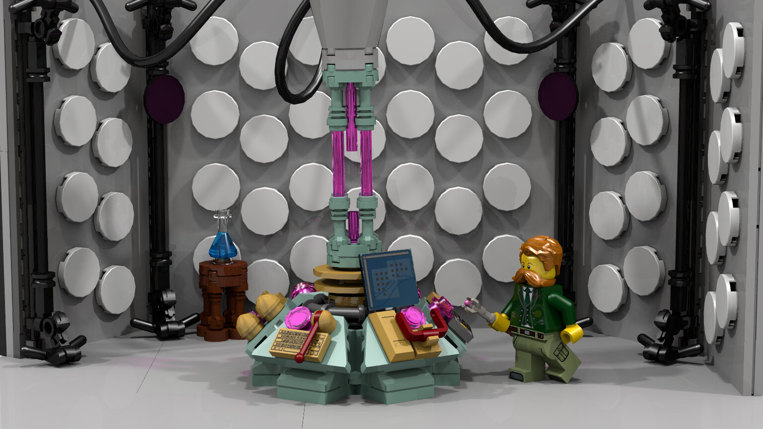 Artstation Lego Doctor Who Tardis Console Designs Robert