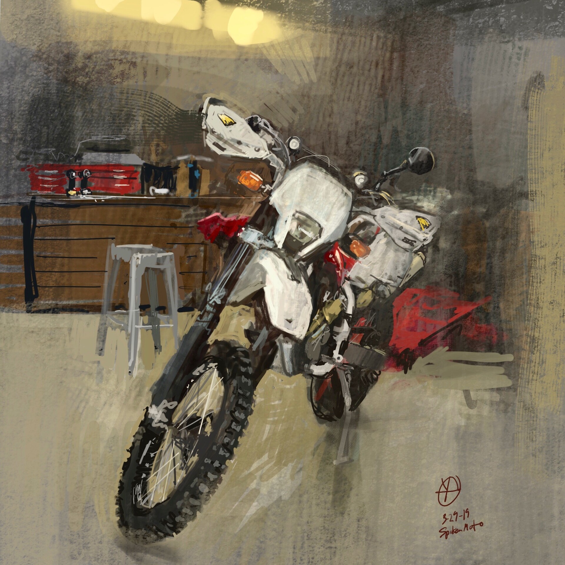 Artstation Dirt Bike Donald Yatomi