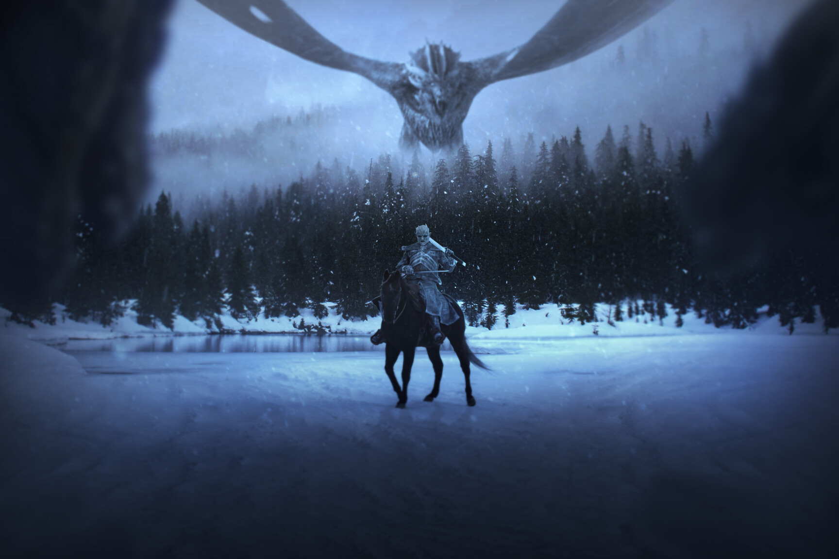 ArtStation - GAME OF THRONES - THE NIGHT KING AND THE DRAGONS