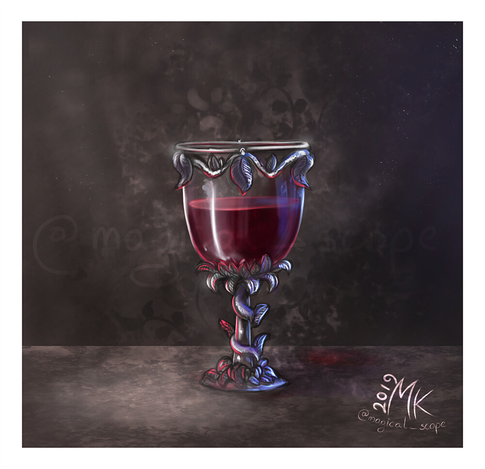 Wineglass - or is it blood?