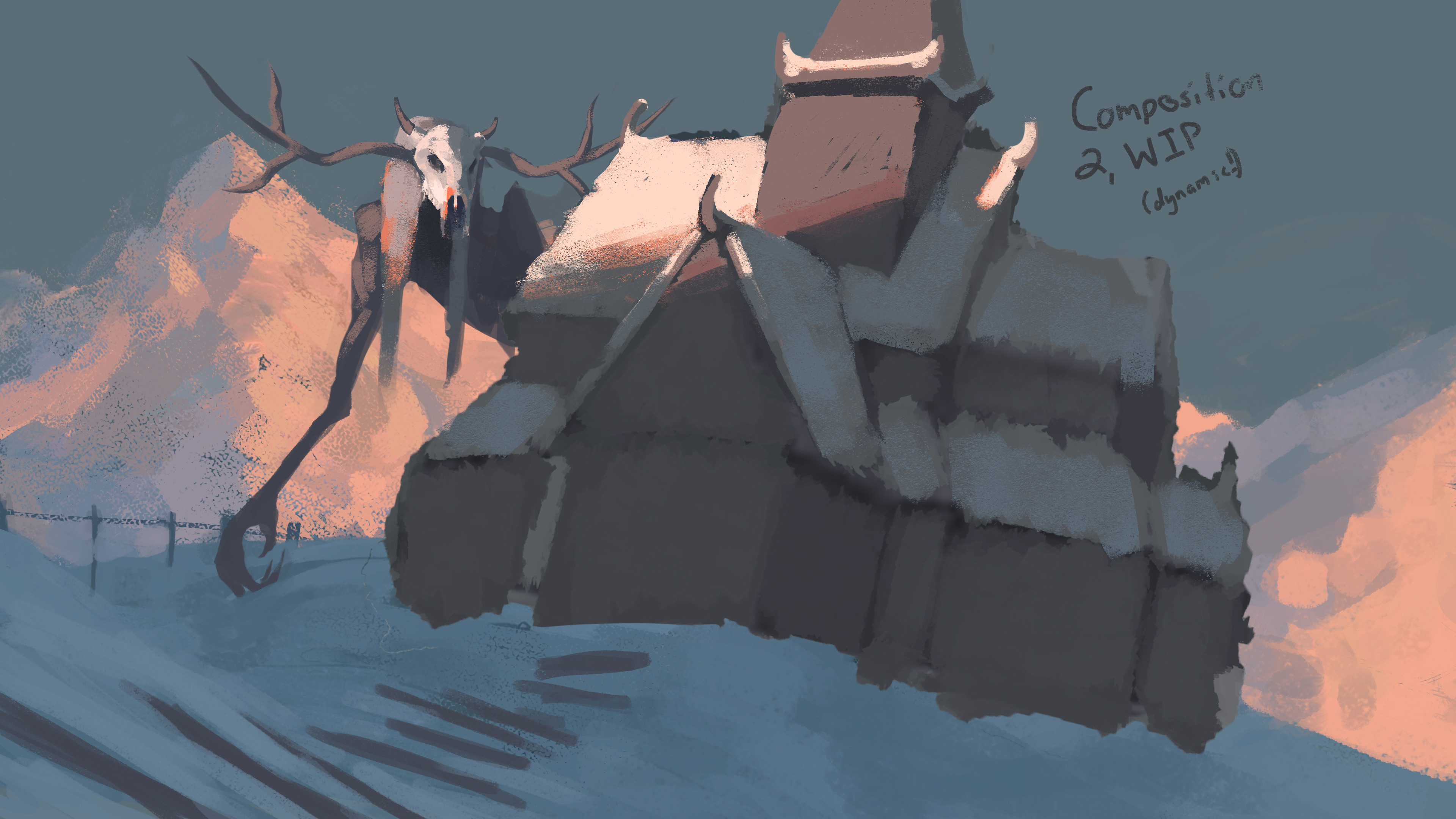 My second attempt at a composition; this one felt a lot more dynamic with that all the diagonals and lighting.