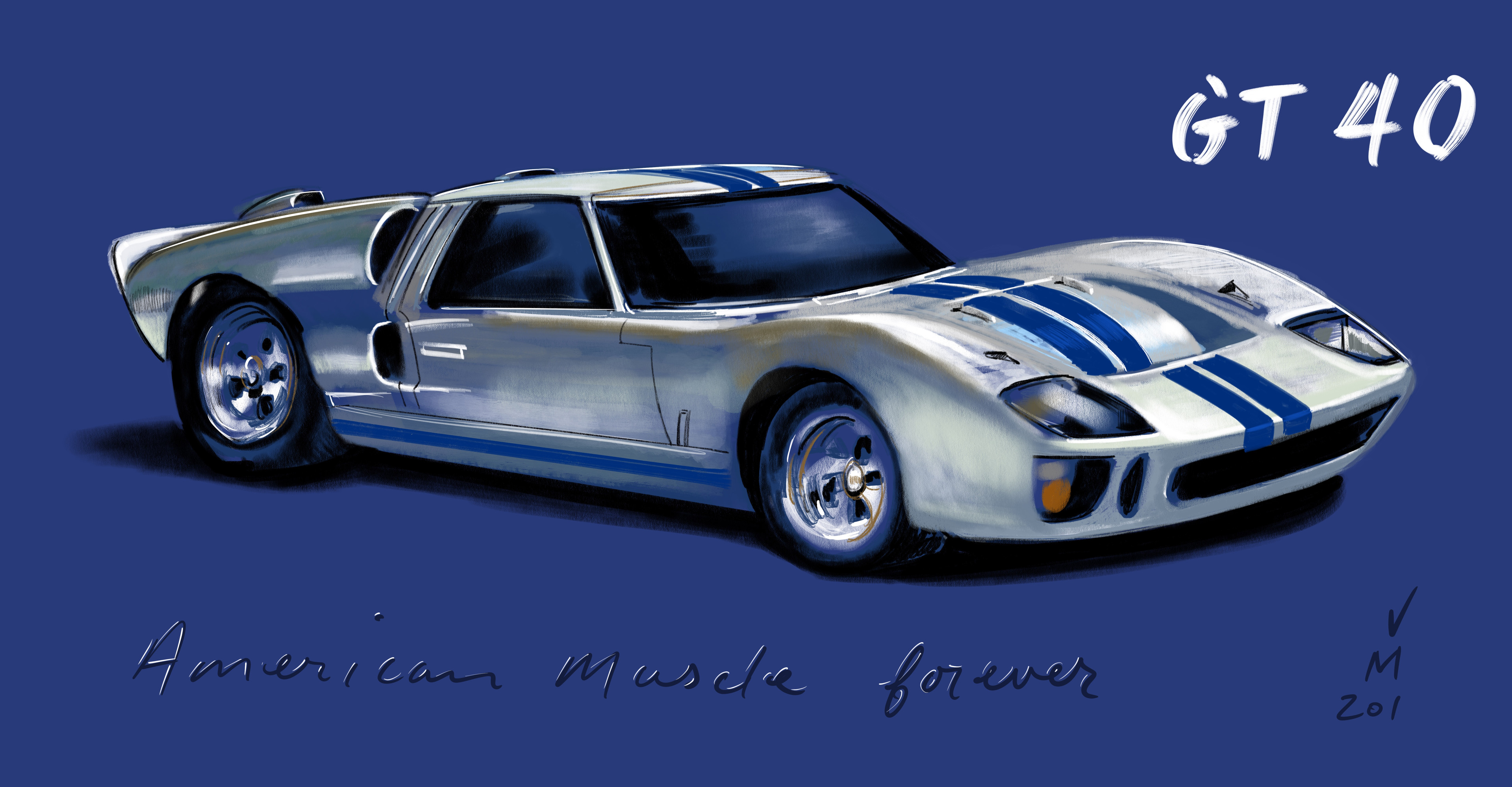 Ford GT40. Winner at Lemans, 1965