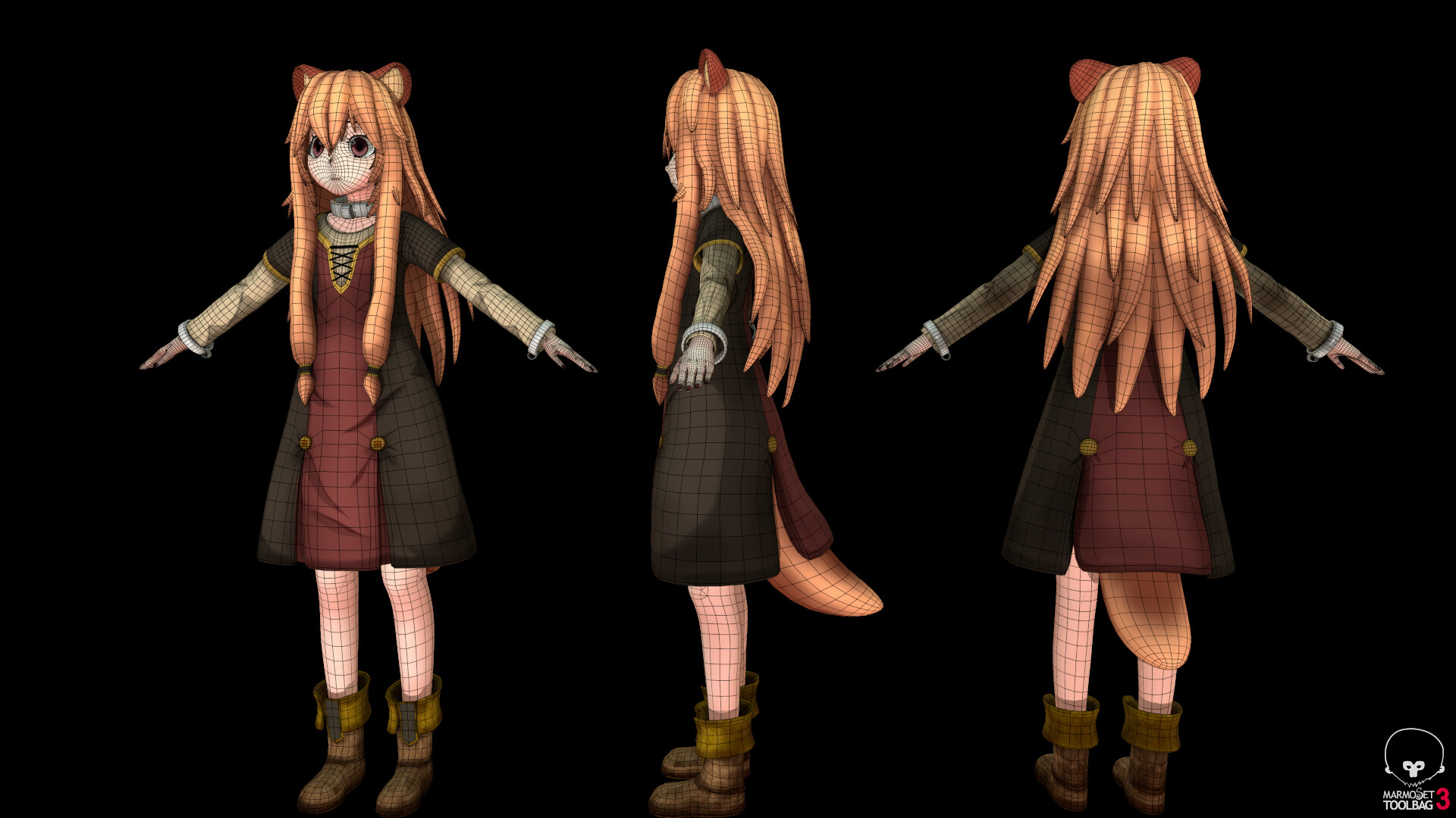 Scena - Raphtalia - Rising of the Shield Hero - Game Ready (Rigged)