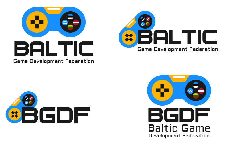 Laura Vilsone Baltic Game Development Federation Logo Design