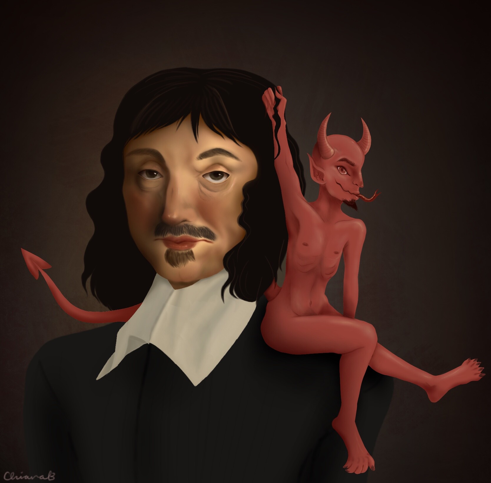 ArtStation - Rene Descartes and his demon