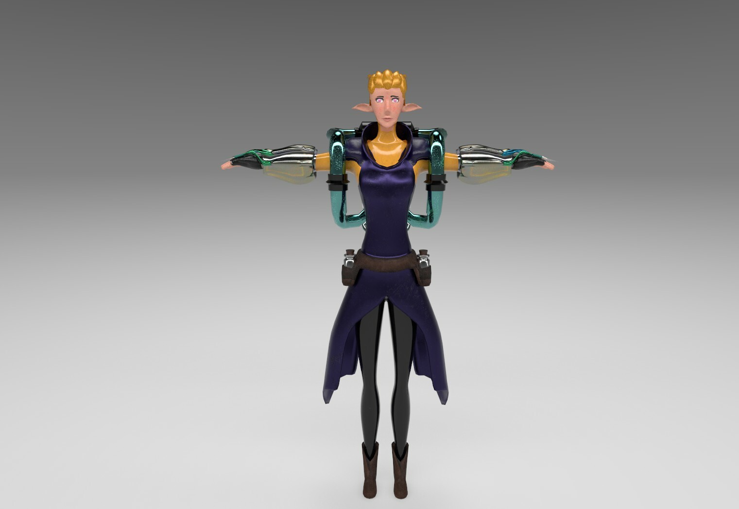 Artstation 3d Character Model Video Game Character Project