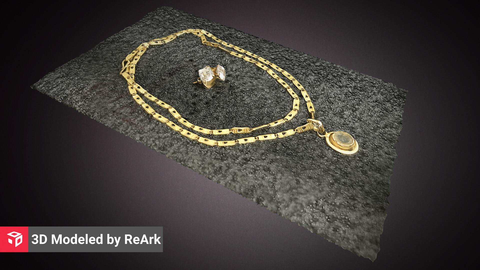 Artstation Gold Chain Reark 3d