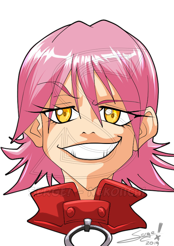 Artstation Haruko Haruhara Flcl Sergio Gomez