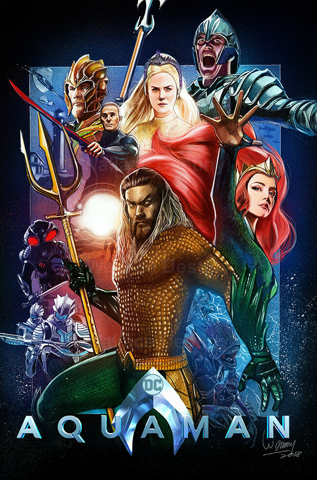 Artstation Aquaman Movie Poster Art The Phenix Studio