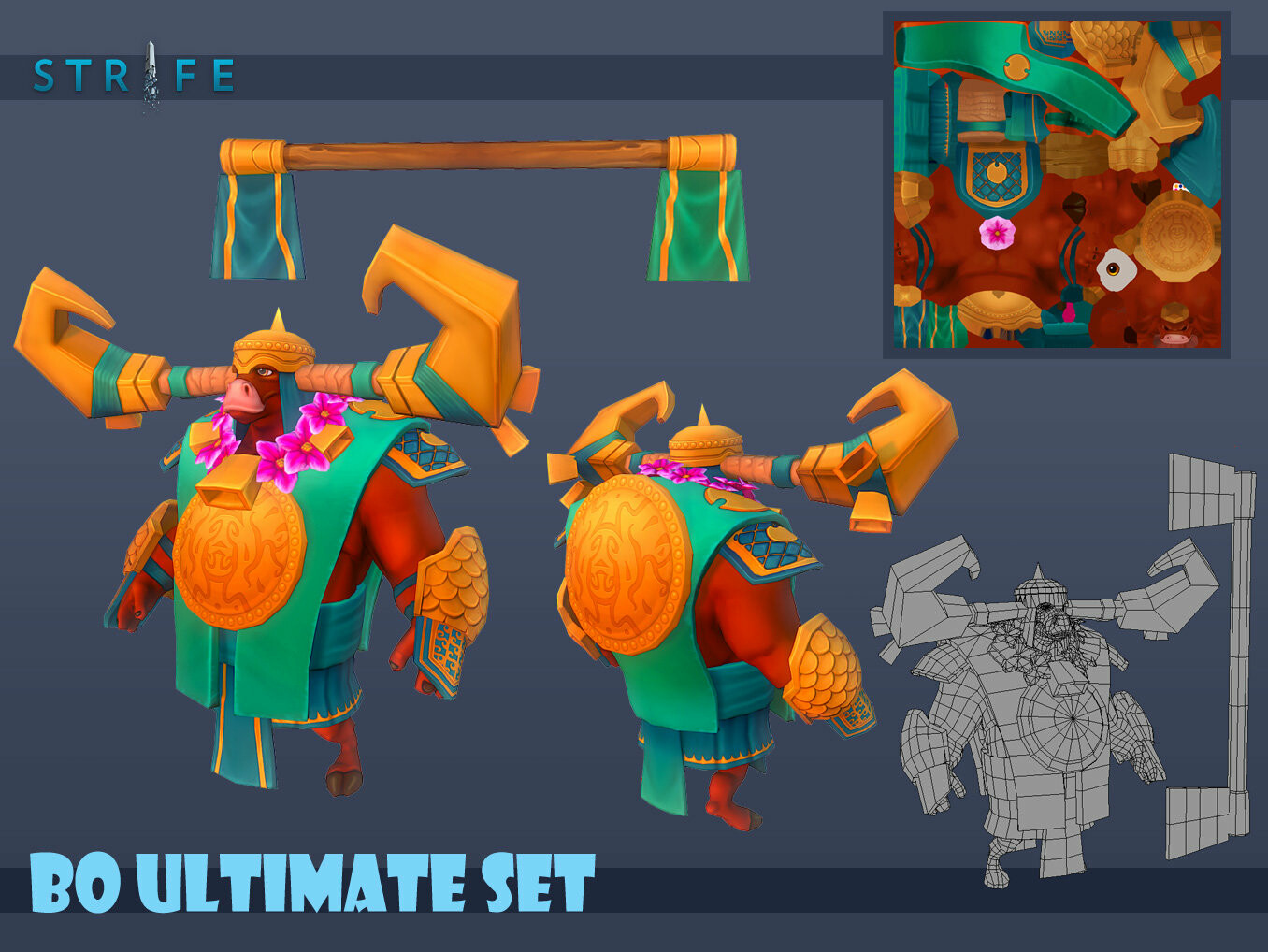 Bo Ultimate Set
8.5k Polygons Diffuse, Normal, Specular
Original high-poly Base body made by Evan Gaugh