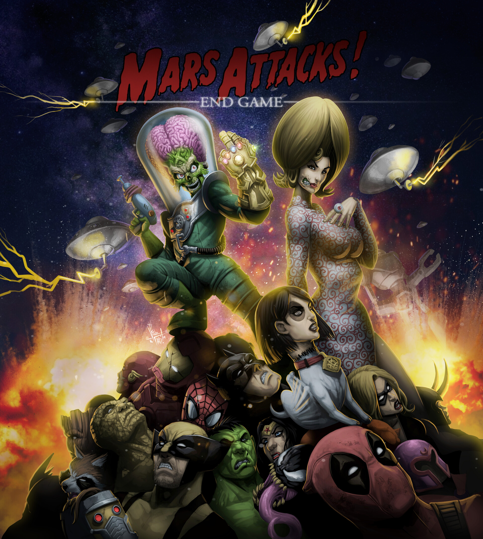 MARS ATTACKS Kill the Comics Universe by Vinz El Tabanas r