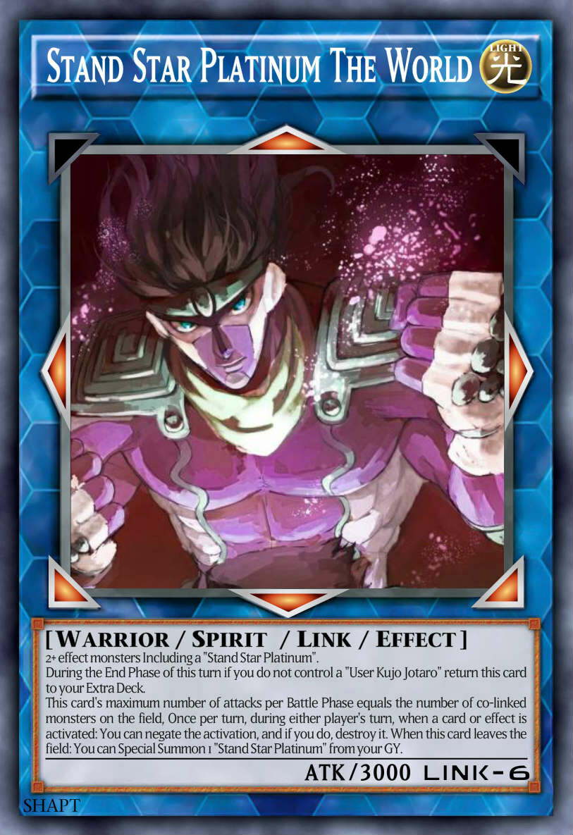 Artstation Yu Gi Oh Custom Cards Jojo Part 3 Shapt Art