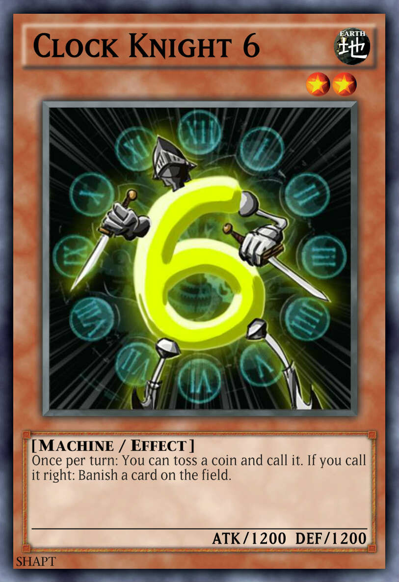 Shapt Art YuGiOh Custom Cards Clock Knights