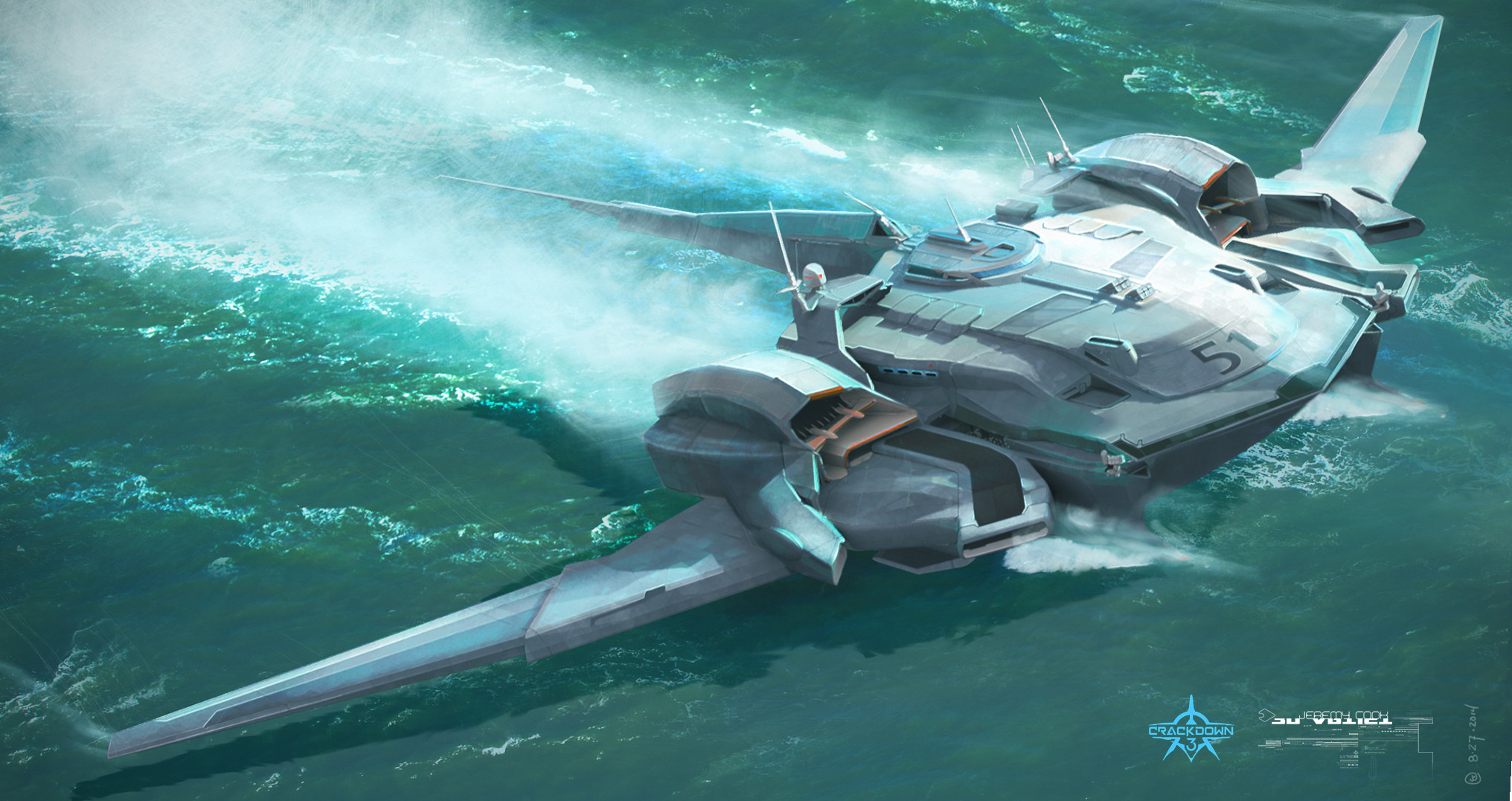 Early concept for Agency super carrier (water based)