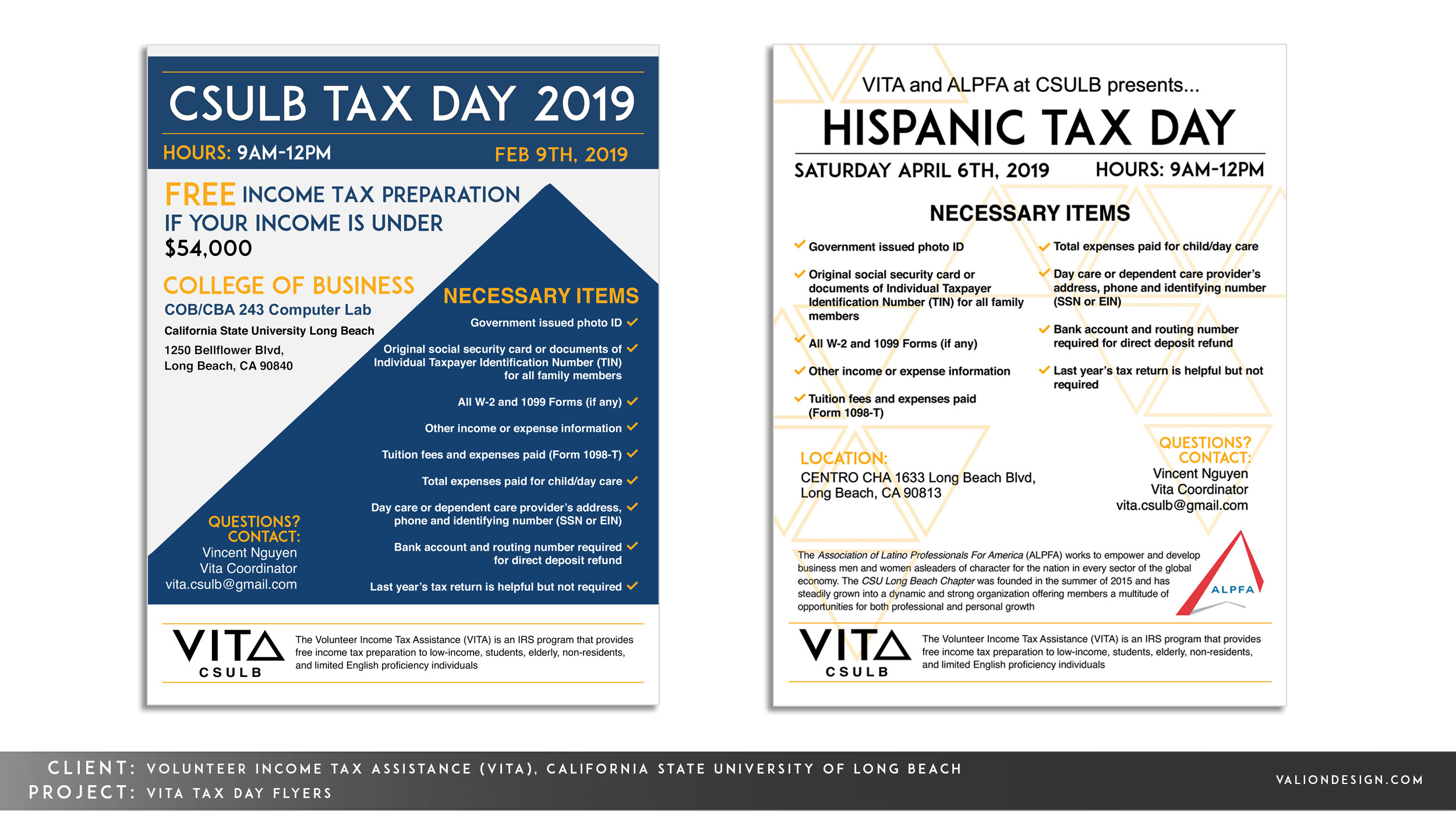 Tax Day Flyers
