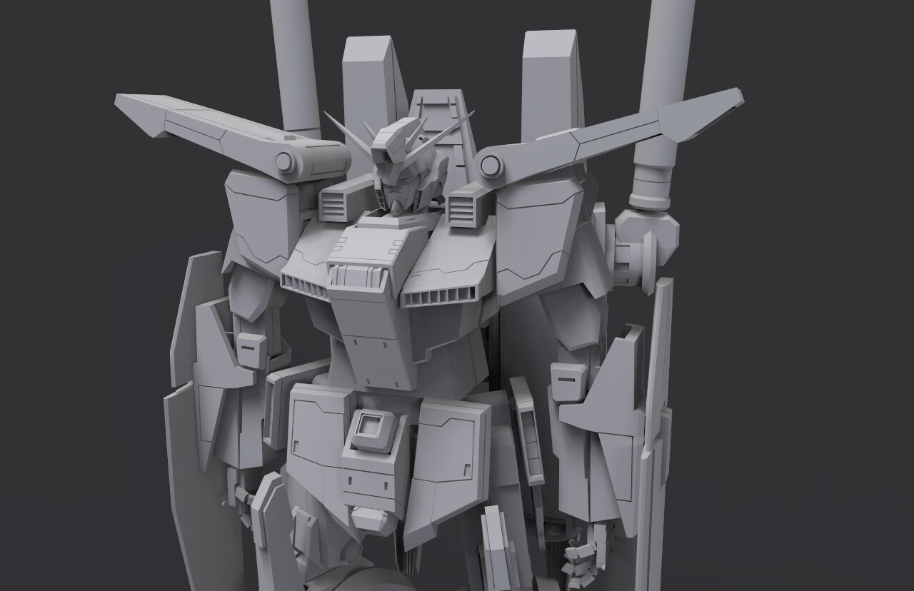 ガンダム　フォトスタンド 絵画 3D 仕様 Gundam Freedom 3D Model - 3DCADBrowser