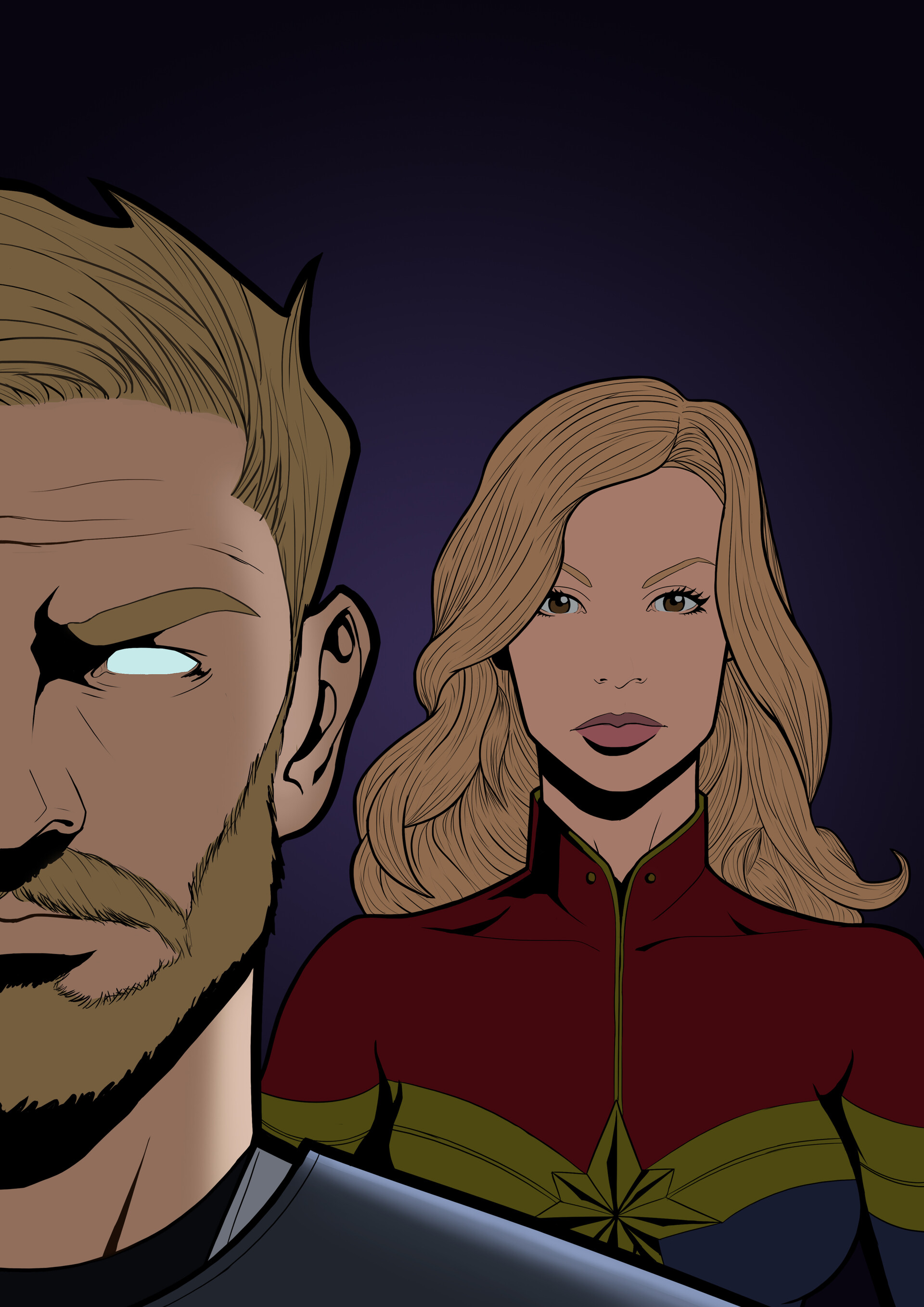 Artstation Thor And Captain Marvel Avengers Ultimate Lucas Neves