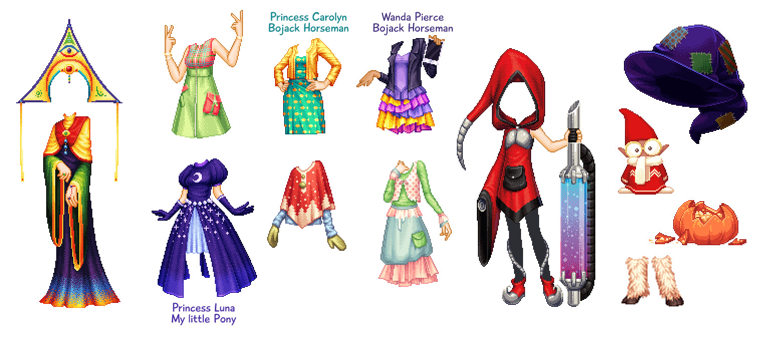 Bénédicte Vieux PixelArt assets (personal project)