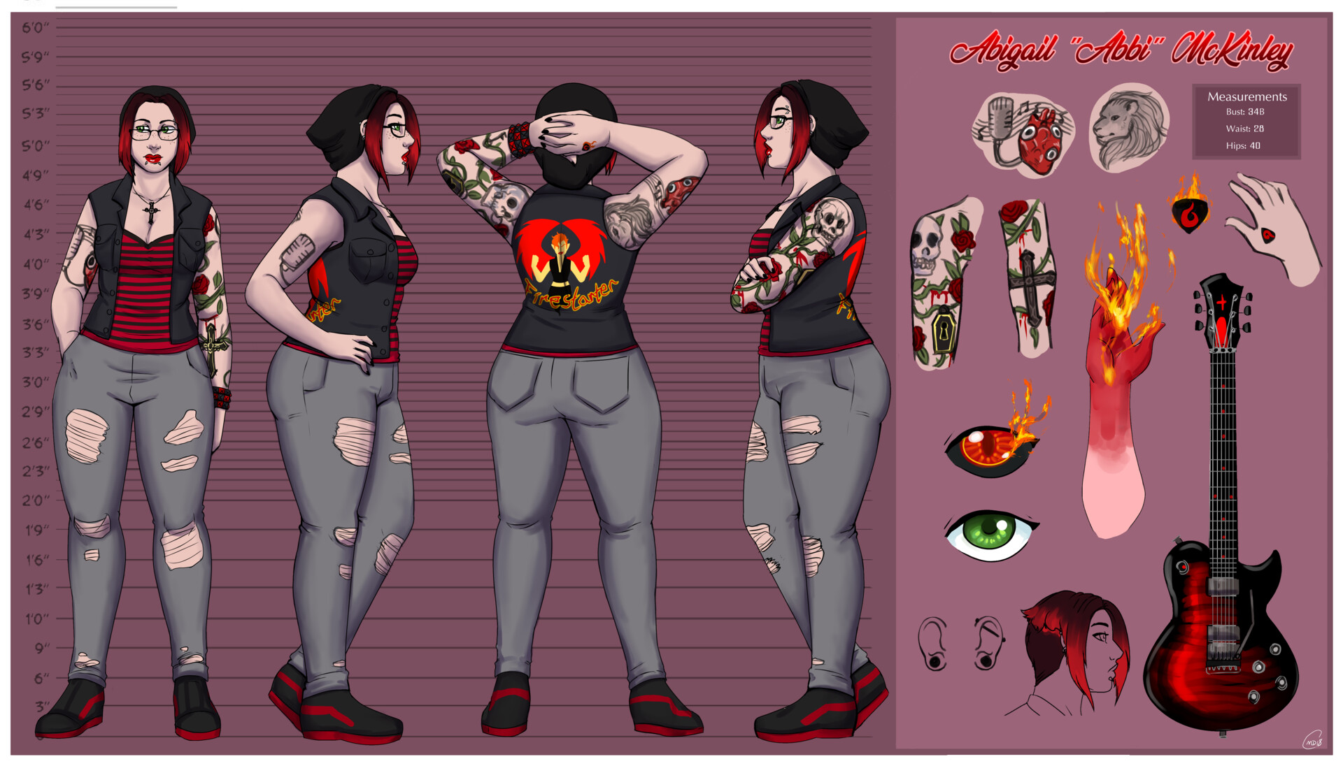 Mary Day - The Soundwaves Saga (TBD) Character Reference Sheets