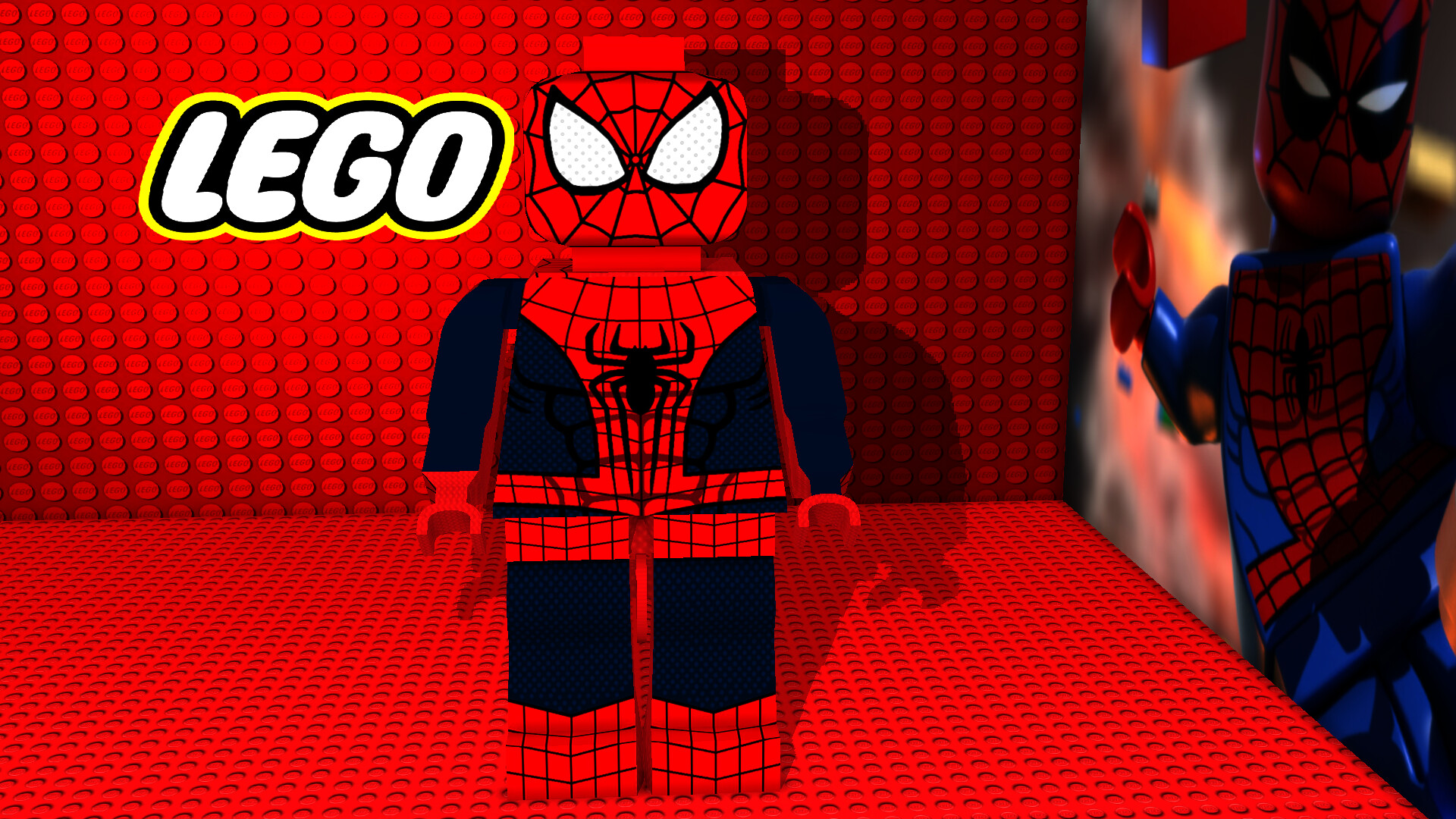 lego spiderman dino