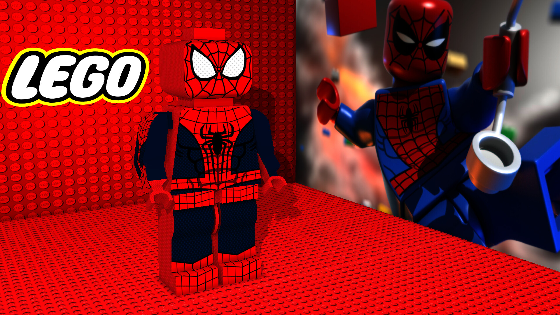 lego spiderman dino