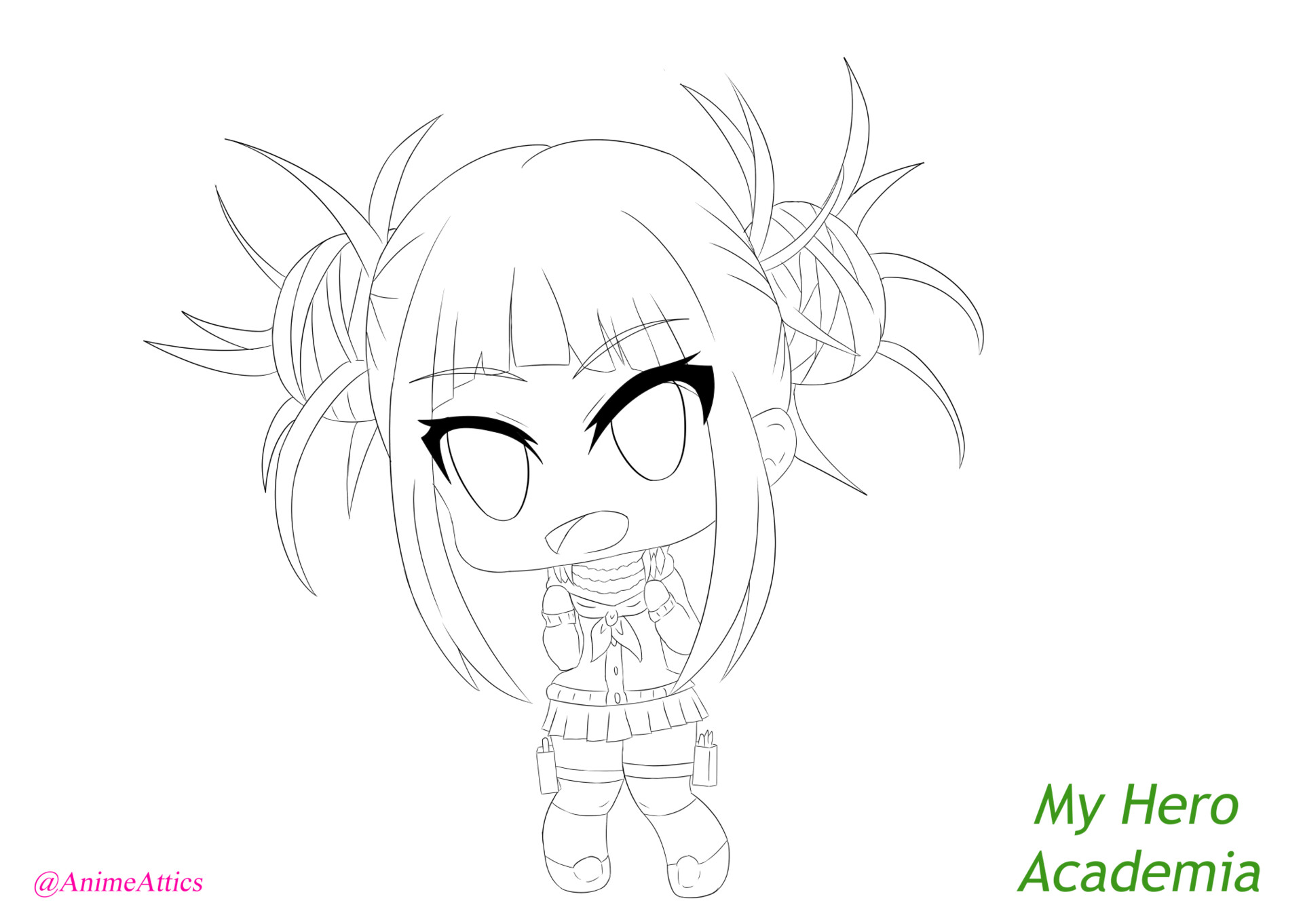 Artstation My Hero Academia Toga Himiko Chibi Anime Attics