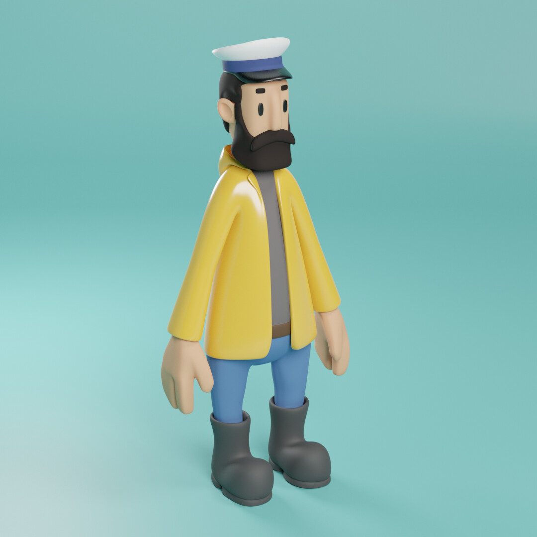 Artstation Lighthouse Keeper 3d Character Model Von Kagaoan