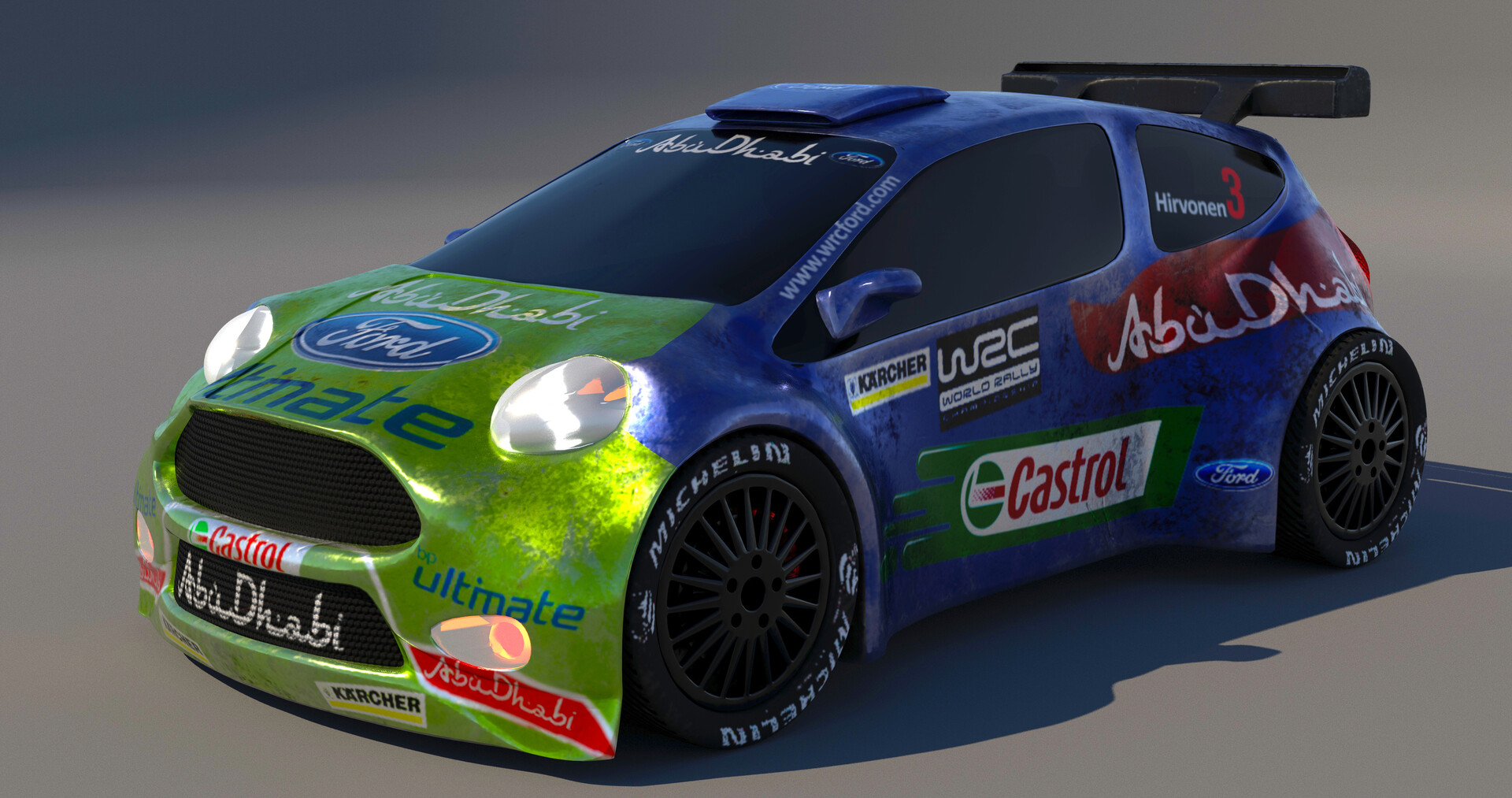 ArtStation - Ford rally car