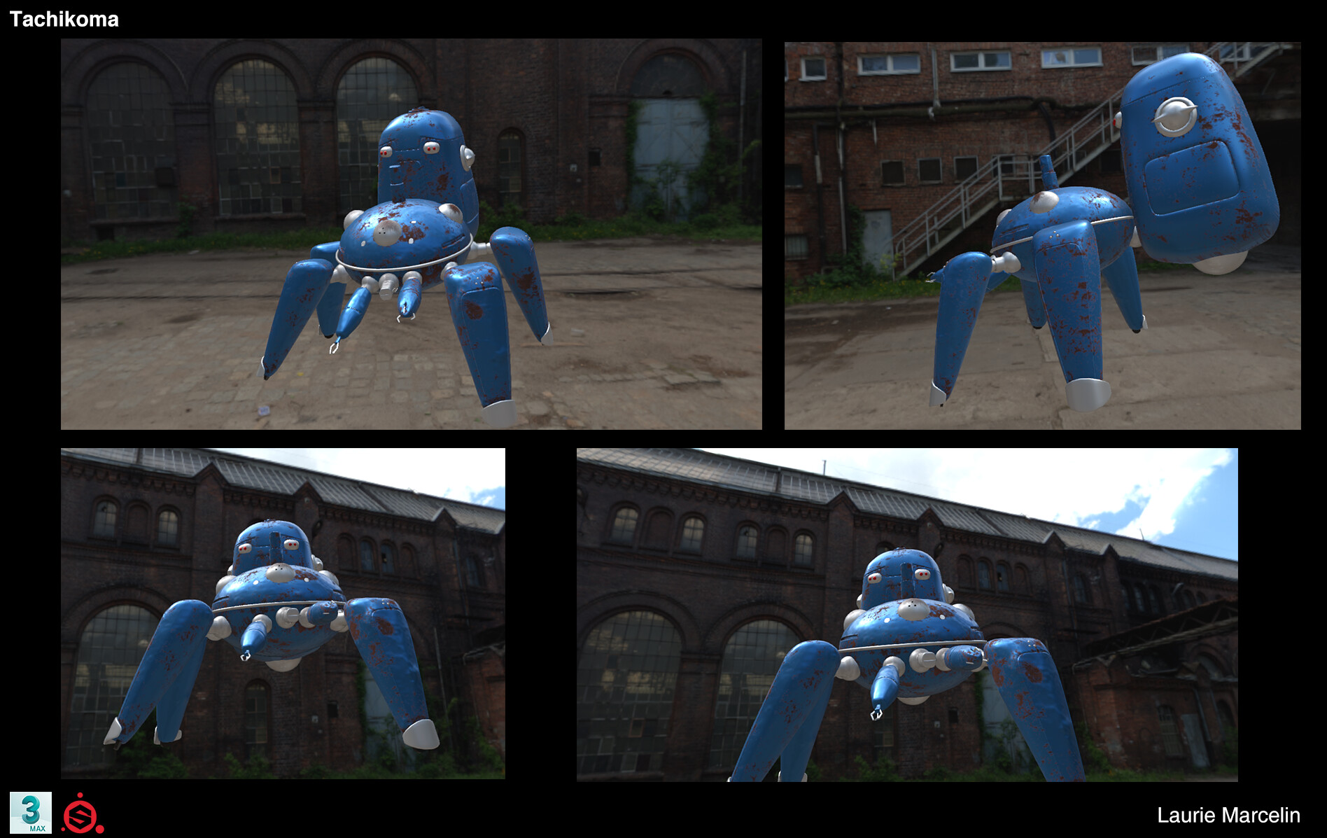 Laurie Marcelin Ghost In The Shell Tachikoma So here is my montage, done in a c.a.d. laurie marcelin ghost in the shell