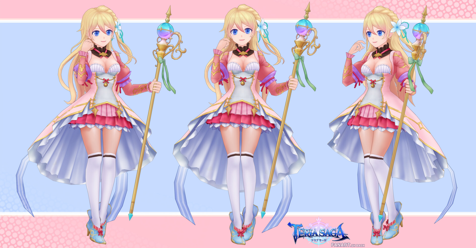 Sh Baek Teria Saga 3d Fanart Sh Baek Teria Saga 3d Fanart
