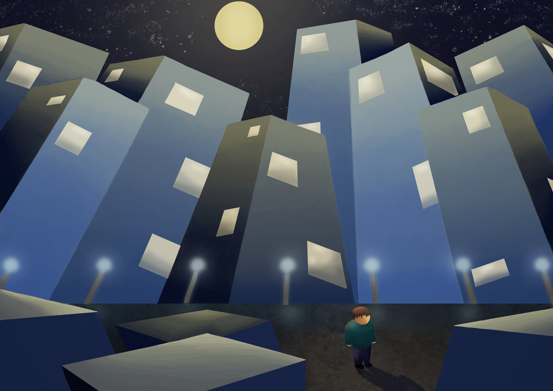 ArtStation - Lost in a big city