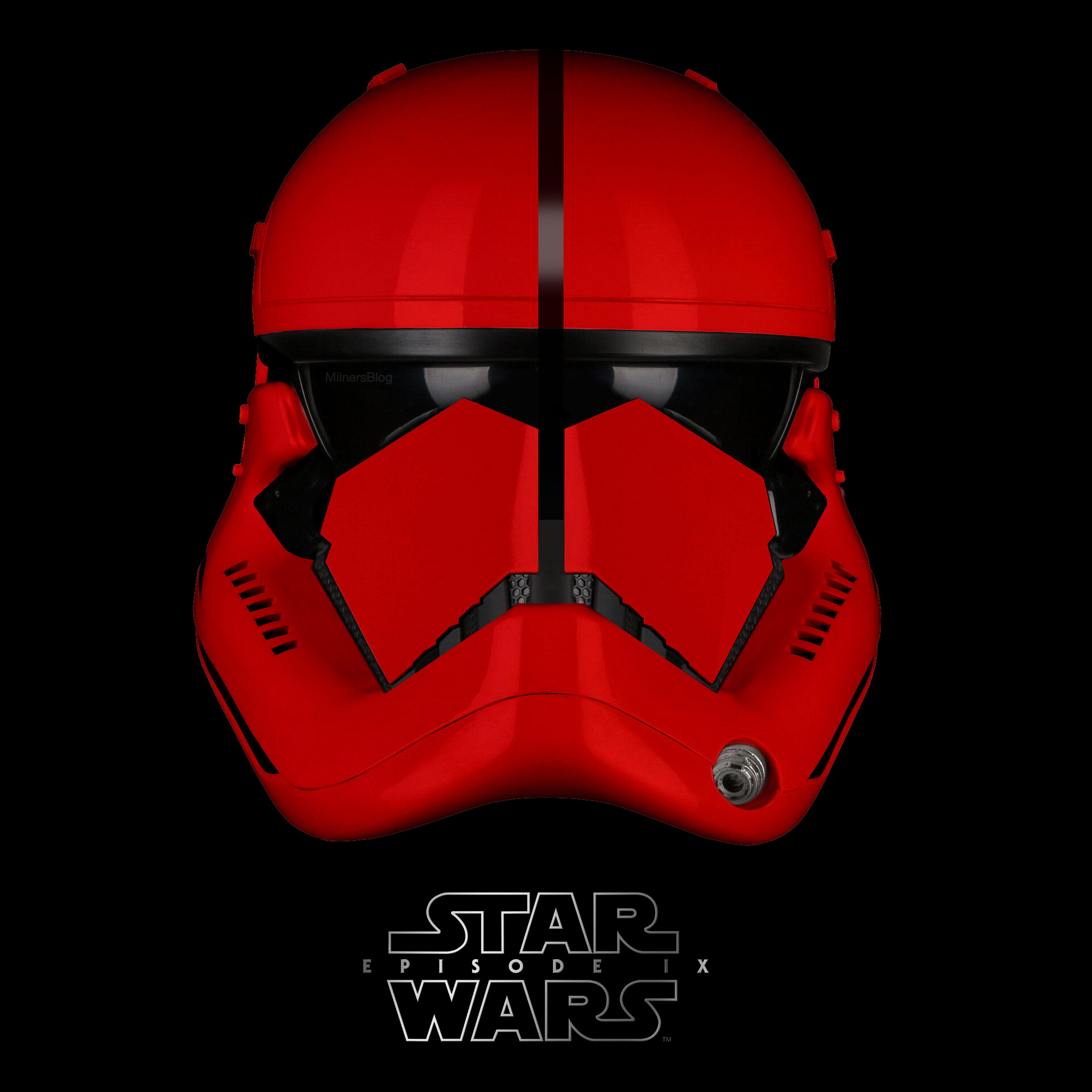 star wars helmet red