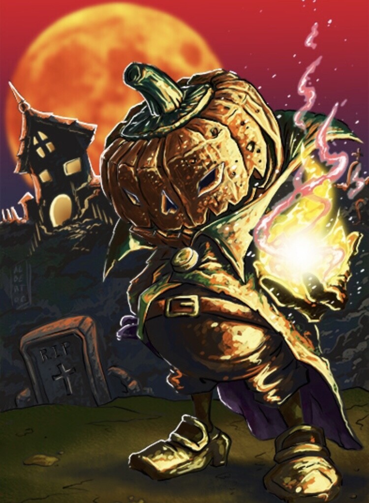 Artstation Nightmare Pumpkin Alberto Celeste