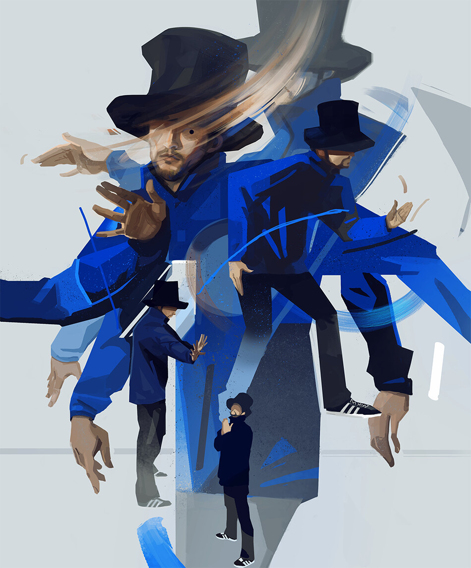 Artstation Virtual Insanity Rodolfo Xavier The band's artwork featured kay in silhouette, wearing an enormous horned hat.