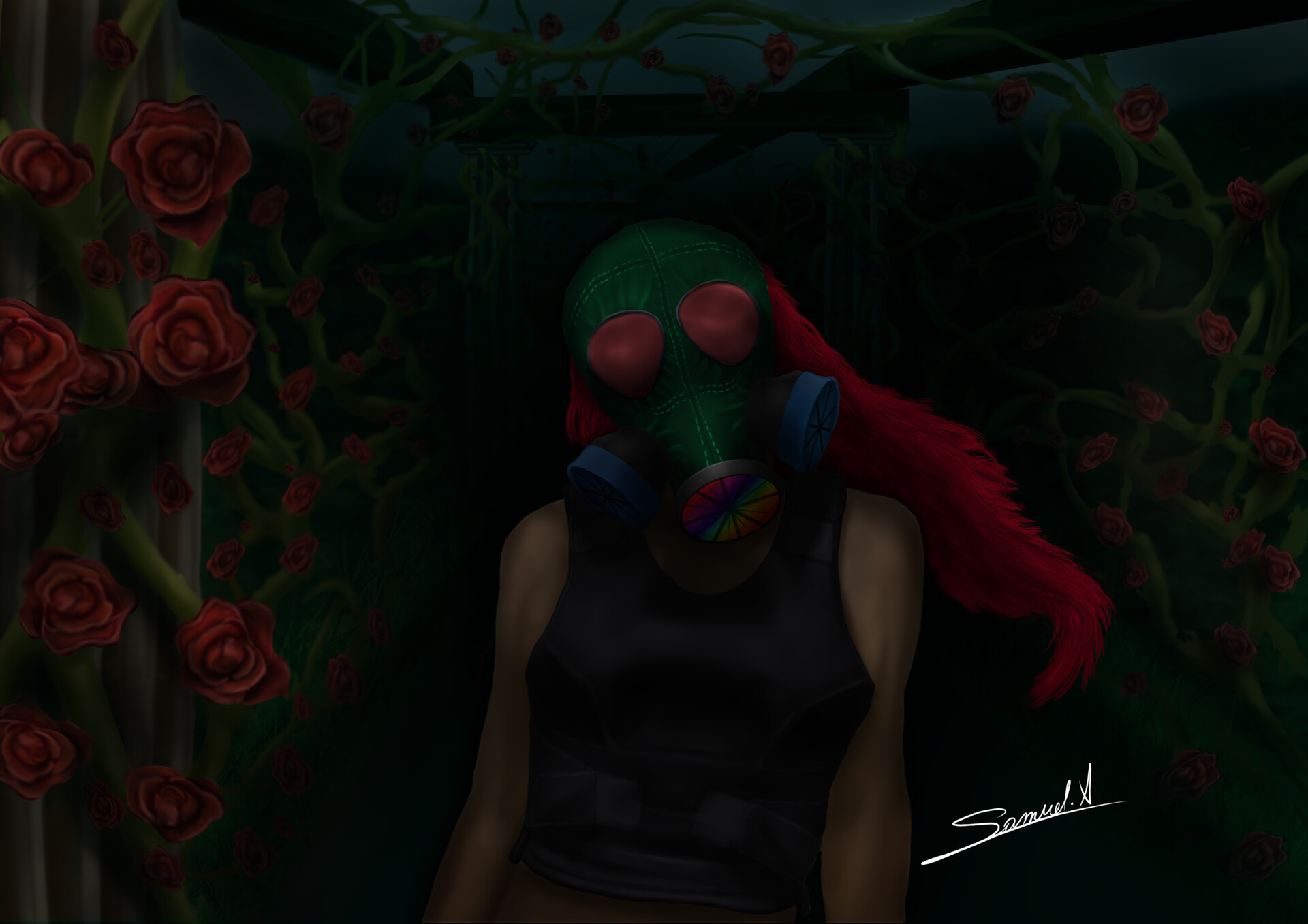 ArtStation - Smoke of roses