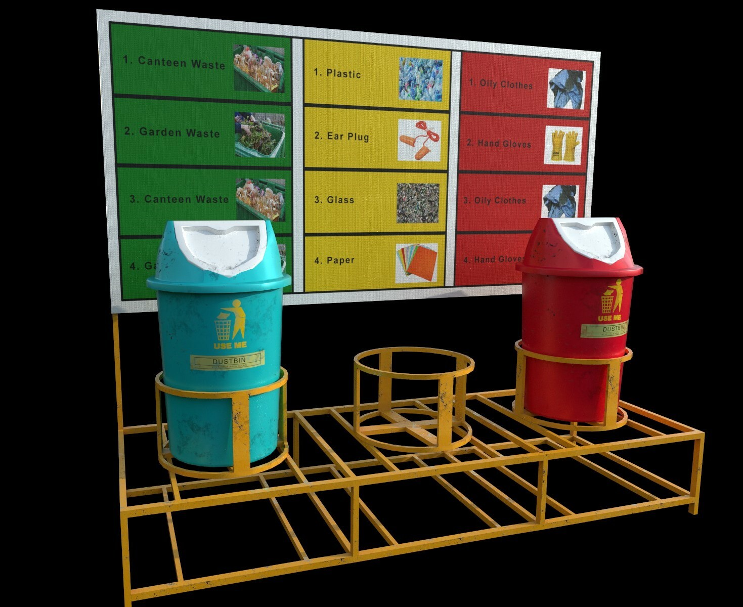 ArtStation Game Ready Dustbin