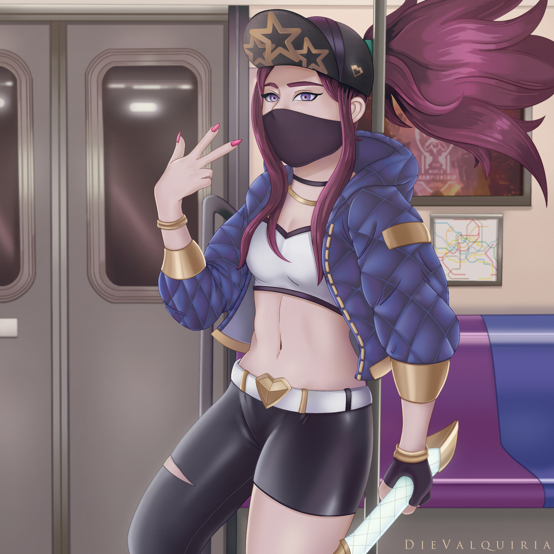 Artstation K Da Akali Model Game Assets