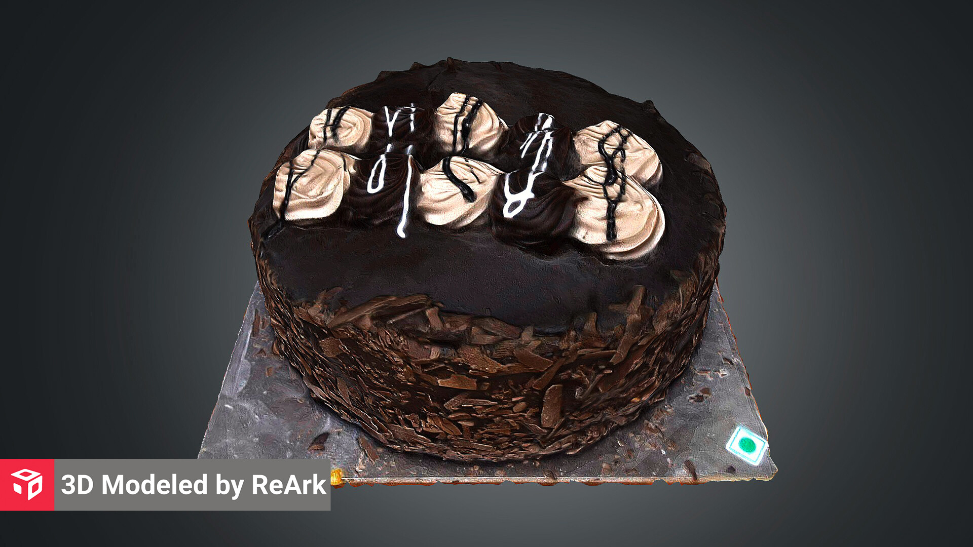 Artstation Exotic Chocolate Cake Reark 3d