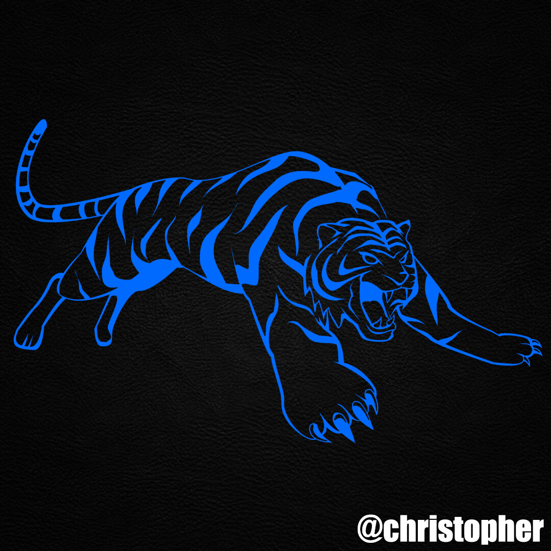 Blue Tiger Logo Design ForSale by KThirteen on DeviantArt