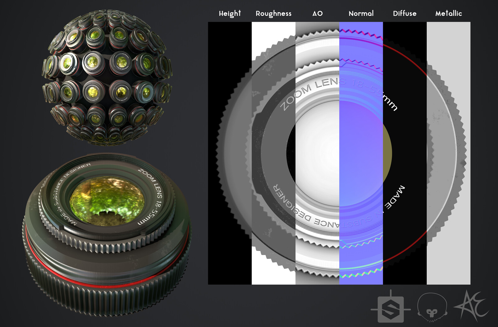 Antonio Erb Camera Lens (Substance Designer)