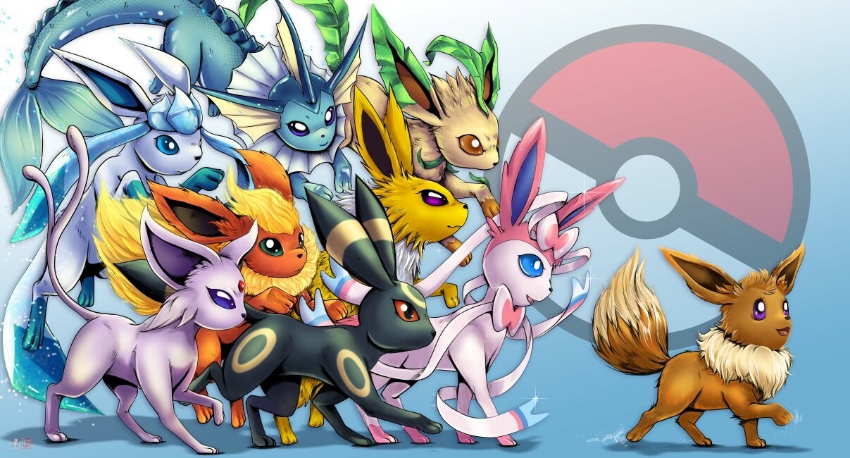 Tyrine Carver And Wil Woods Eeveelution Squad Eevee and eeveelutions i made for prints and stickers. tyrine carver and wil woods