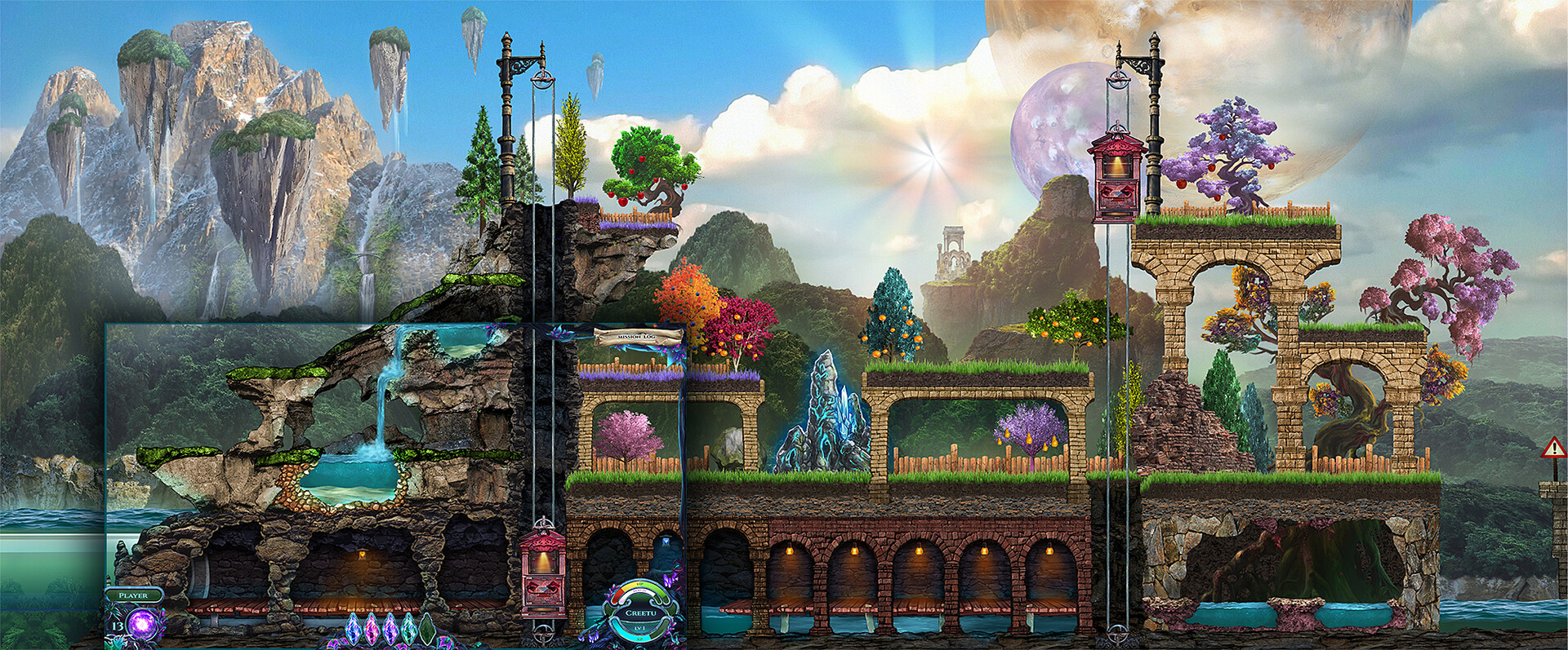 Artstation Ui Level Design Wip 2d Game Teaser Jc Art Design