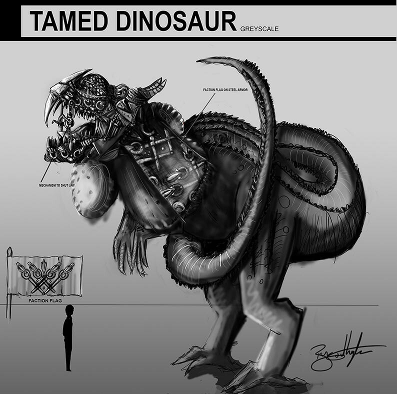 ArtStation Tamed Dinosaur, Benjamin Southgate