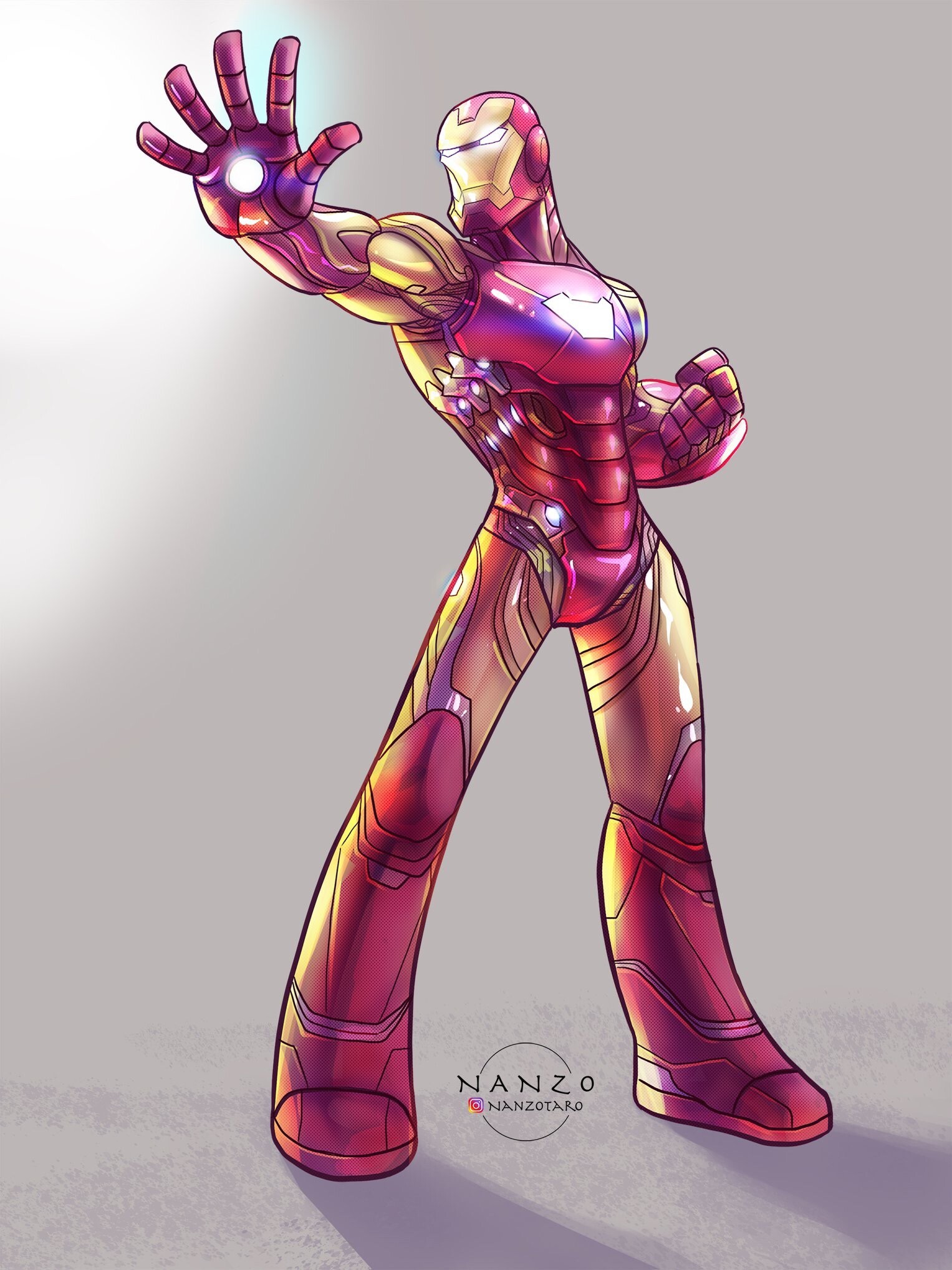 Artstation Ironman Endgame Stylize Adnan Shamsuddin
