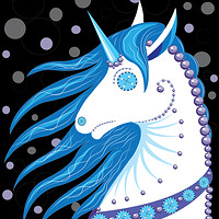 Artstation Black Crystal Unicorn Potapova Olga