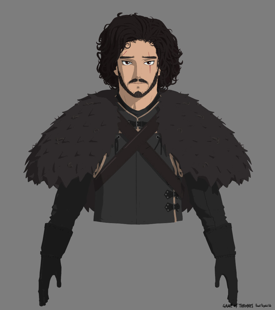 Artstation Jon Snow Animated Ben Regimbal Fantasy game of thrones got jon snow kit harrington night's watch. artstation jon snow animated ben