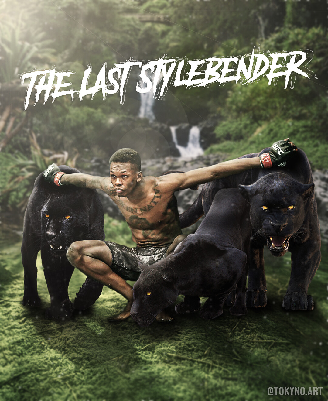Tokyno Gfx Israel Adesanya With Black Panthers